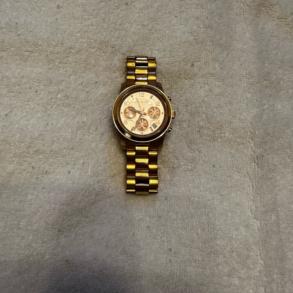 Rose gold Chronograph womens Watch